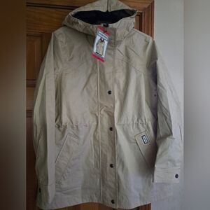 Womens HUNTER Rain Jacket Beige NWT
